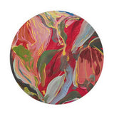 Blue + Red Floral Coaster