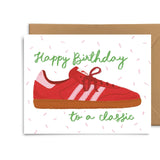Tennis Shoe Birthday Card