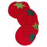 Set of 4 Cocktail Napkins | Tomato