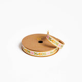 Woven Ribbon | Pink Vine Floral