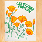 California Poppies Card
