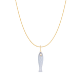 Fortuna Rae Charm Necklace | Blue Lace