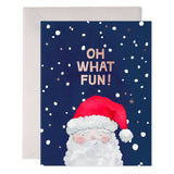 Oh What Fun Santa Card