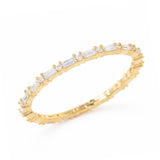 Clear Tiny Baguette Ring