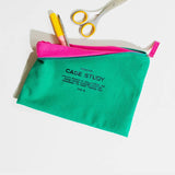Cotton Zipper Go Pouch | Kelly Green