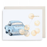 Vintage Car Wedding Card