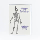 Skeleton Birthday Card