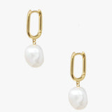 Cristina Pearl Drop Huggies