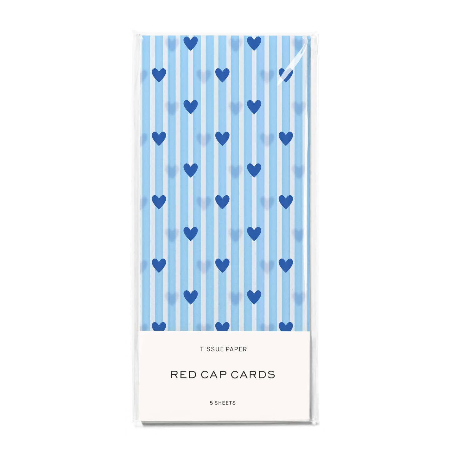 Tissue Paper | Blue Hearts – Burro