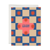 Squares + Bursts Birthday Card