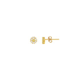 Crystal Daisy Studs | 18K GV