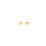 Tiny Heart Stud Earrings | 18K GV