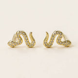 Pave Snake Studs