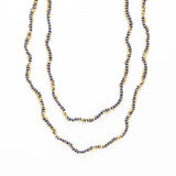 Rosemary Extra Long Necklace | Blue