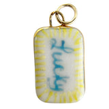 Porcelain Charms | Love + Luck