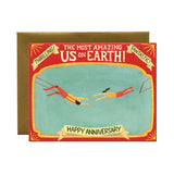 Trapeze Artists Anniversary Card