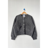 Amélie Alpaca Cardigan | Charcoal