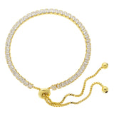 Baguette Bolo Tennis Bracelet | Gold