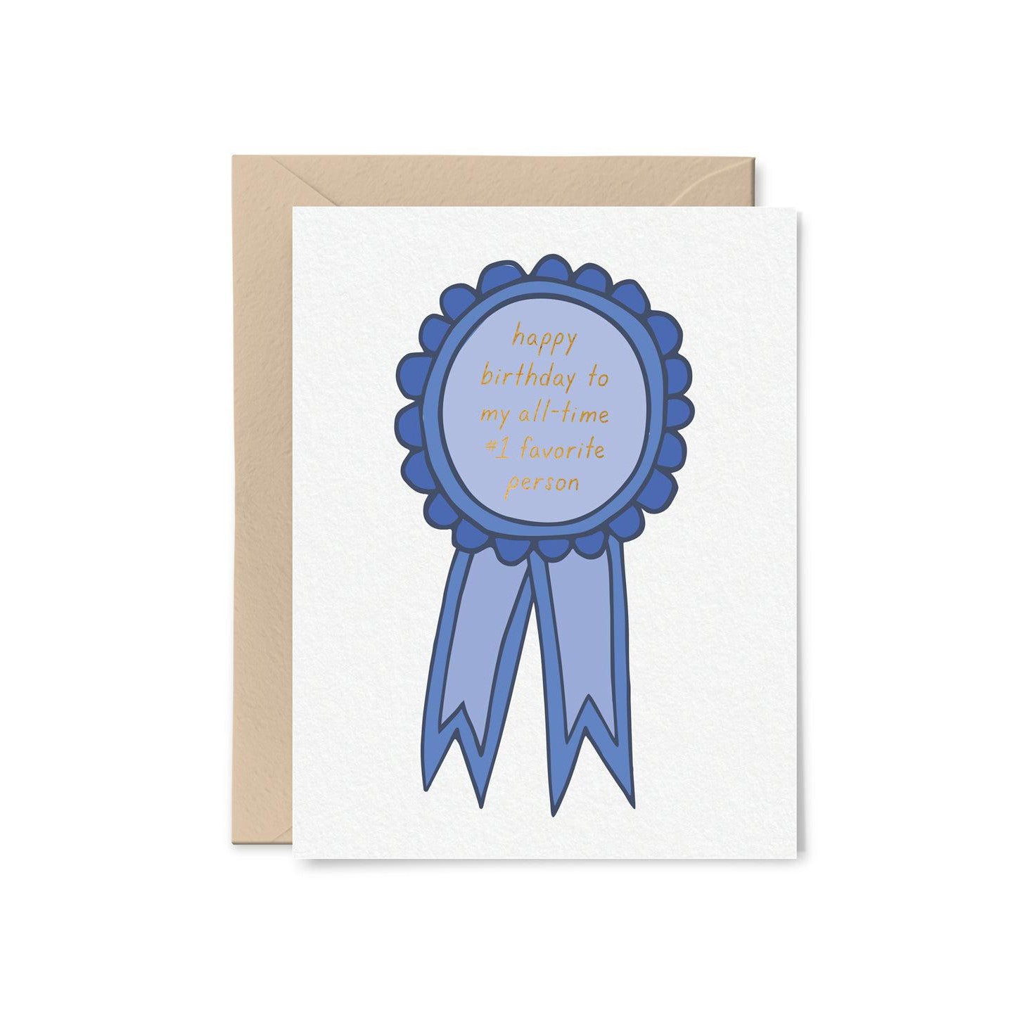 #1 Favorite Person Birthday Card
