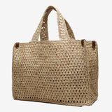 Delfina Raffia Market Bag | Natural