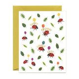 Ladybugs Birthday Card