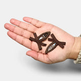 Bow Snap Clips | Chocolate