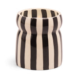 Cabana Stripe 6.5 oz Candle | Lava Stone Black