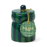 Striped Cabana Candle | Balsam Fir