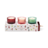 2 oz Tinted Glass Candles | Set of 3
