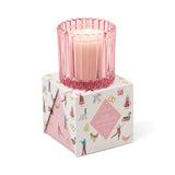 4.5 oz Tinted Glass Candle | Pink Peppermint