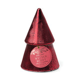 Mercury Glass Tree Candle | Winter Berry