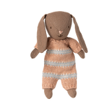 Brown Micro Bunny | Dusty Rose Knit