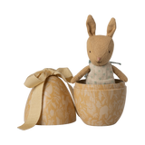 Small Easter Egg with Bunny | Cream Yellow