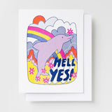 Hell Yes! Dolphin Card