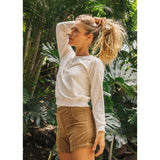 Crux Cropped Sweatshirt | Washed White