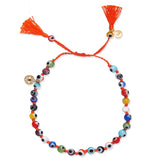 Handmade Beaded Evil Eye Bracelet | Multi
