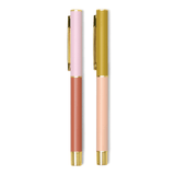 Set of 2 Color Block Pens | Rosewood + Blush