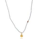 Aquamarine Beaded Necklace