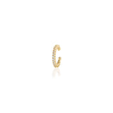 Round Crystal Ear Cuff | 18K GV