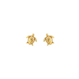 Sea Turtle Stud Earrings | 18K GV