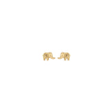 Elephant Stud Earrings | 18K GV