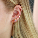 Hollow Hoop Earrings | 18K GV