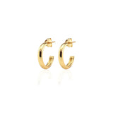 Hollow Hoop Earrings | 18K GV