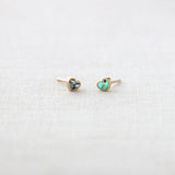 Abalone Heart Studs | 18K GV