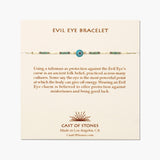 Evil Eye Bracelet | Blue Sea + White