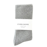 Extended Cloud Socks | Heather Grey