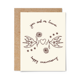 You And Me Forever Anniversary Card