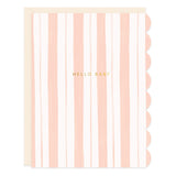 Baby Pink Stripes Card