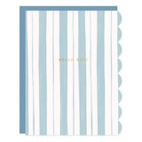 Baby Blue Stripes Card