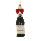 Champagne Ornament | Red Bow
